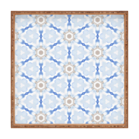 Jacqueline Maldonado Soft Blue Dye Tessellation Square Tray