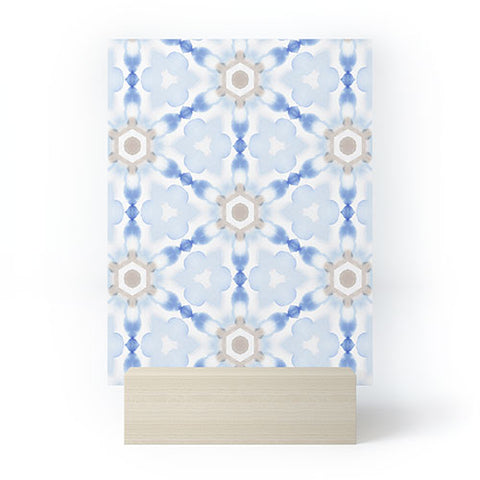 Jacqueline Maldonado Soft Blue Dye Tessellation Mini Art Print