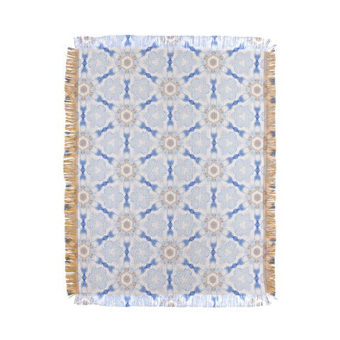Jacqueline Maldonado Soft Blue Dye Tessellation Throw Blanket