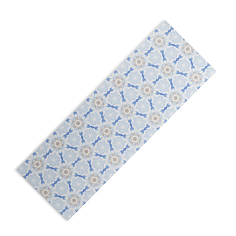 Jacqueline Maldonado Soft Blue Dye Tessellation Yoga Mat