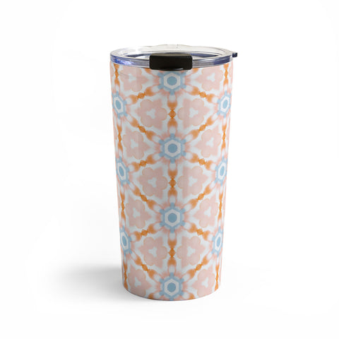 Jacqueline Maldonado Soft Orange Dye Tessellation Travel Mug