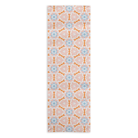 Jacqueline Maldonado Soft Orange Dye Tessellation Yoga Towel
