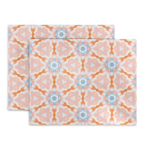 Jacqueline Maldonado Soft Orange Dye Tessellation Placemat