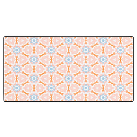 Jacqueline Maldonado Soft Orange Dye Tessellation Desk Mat