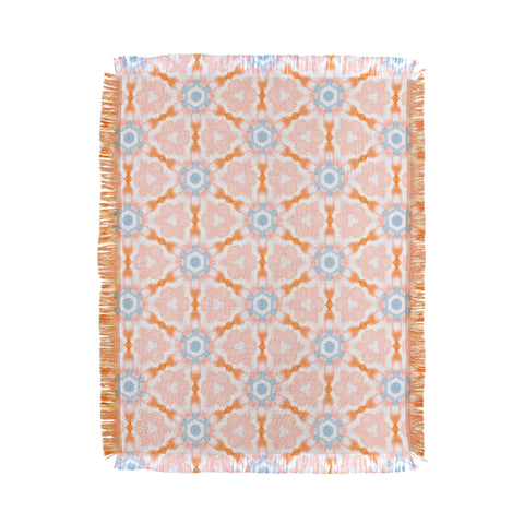 Jacqueline Maldonado Soft Orange Dye Tessellation Throw Blanket