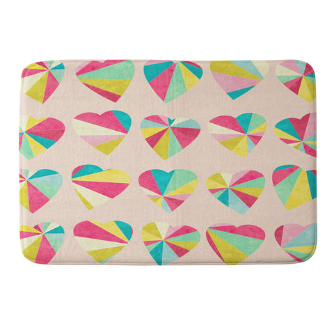 Jacqueline Maldonado Some Hearts Memory Foam Bath Mat