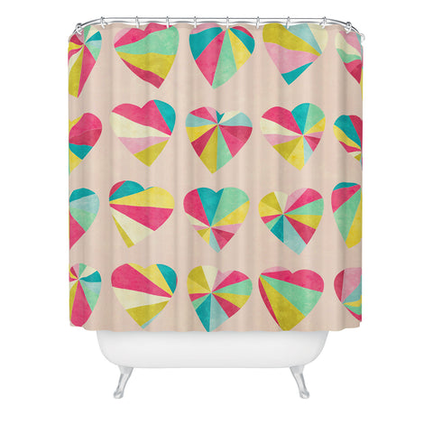 Jacqueline Maldonado Some Hearts Shower Curtain