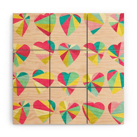 Jacqueline Maldonado Some Hearts Wood Wall Mural