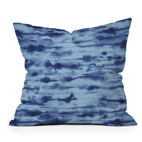 Jacqueline Maldonado Stratus Denim Outdoor Throw Pillow