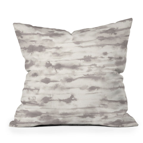 Jacqueline Maldonado Stratus Warm Grey Outdoor Throw Pillow