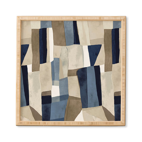 Jacqueline Maldonado Textural Abstract Geometric Framed Wall Art