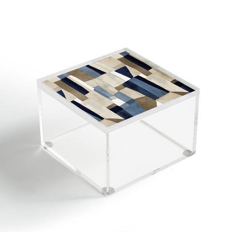Jacqueline Maldonado Textural Abstract Geometric Acrylic Box
