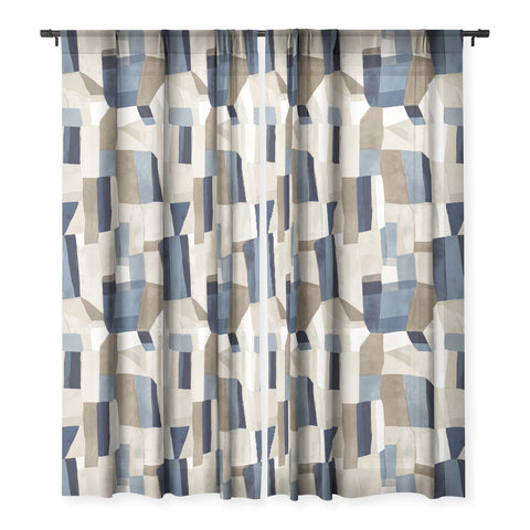 Jacqueline Maldonado Textural Abstract Geometric Sheer Non Repeat