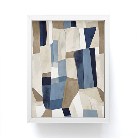 Jacqueline Maldonado Textural Abstract Geometric Framed Mini Art Print