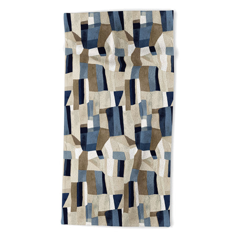 Jacqueline Maldonado Textural Abstract Geometric Beach Towel