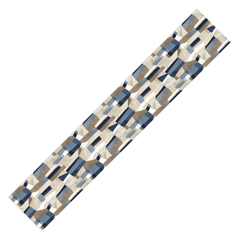 Jacqueline Maldonado Textural Abstract Geometric Table Runner