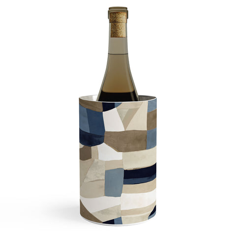 Jacqueline Maldonado Textural Abstract Geometric Wine Chiller