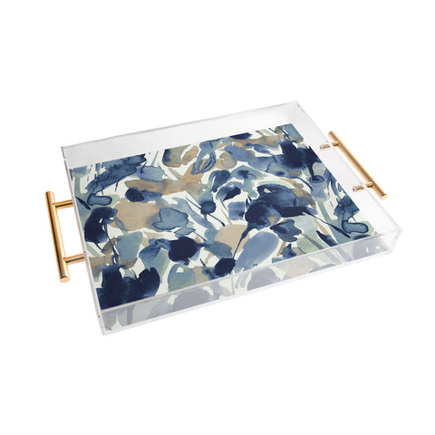 Jacqueline Maldonado Textural Abstract Watercolor Acrylic Tray
