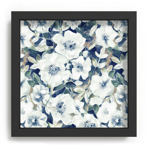 Jacqueline Maldonado Textural Botanical Watercolor Recessed Framing Square