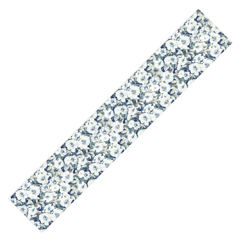 Jacqueline Maldonado Textural Botanical Watercolor Table Runner