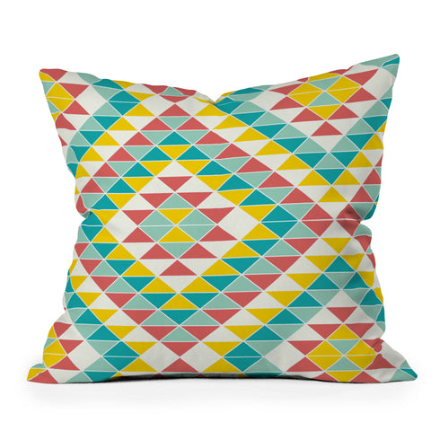 Jacqueline Maldonado Tribal Triangles 2 Outdoor Throw Pillow