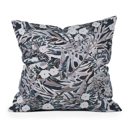 Jacqueline Maldonado Tropical Daydream Deep Neutral Outdoor Throw Pillow