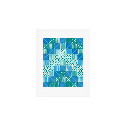 Jacqueline Maldonado Ultra Steady Blue Green Art Print