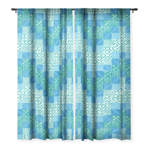 Jacqueline Maldonado Ultra Steady Blue Green Sheer Non Repeat