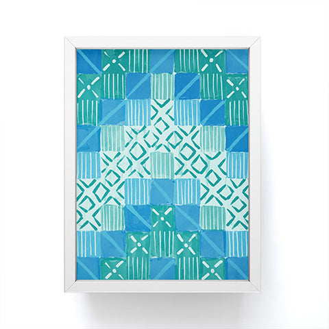 Jacqueline Maldonado Ultra Steady Blue Green Framed Mini Art Print