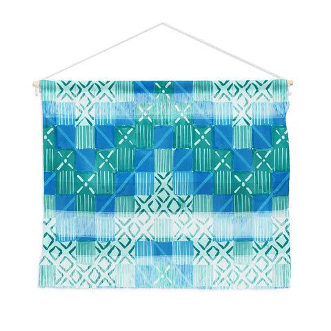 Jacqueline Maldonado Ultra Steady Blue Green Wall Hanging Landscape