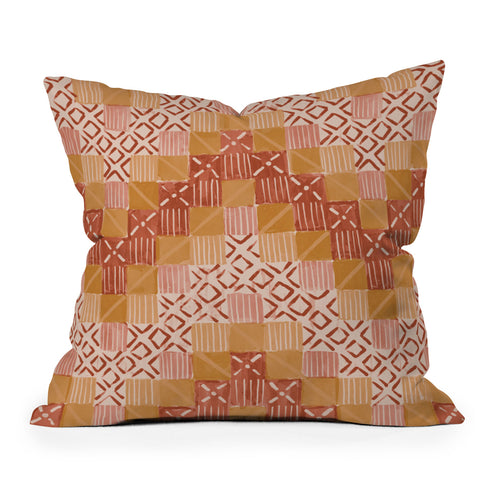 Jacqueline Maldonado Ultra Steady Terra Cotta Outdoor Throw Pillow