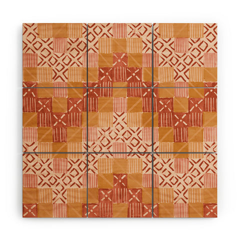 Jacqueline Maldonado Ultra Steady Terra Cotta Wood Wall Mural