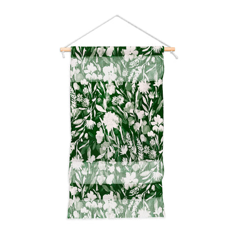 Jacqueline Maldonado Upside Floral Winter Green Wall Hanging Portrait