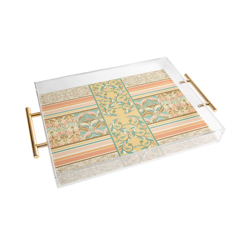 Jacqueline Maldonado Vintage Stripe Acrylic Tray