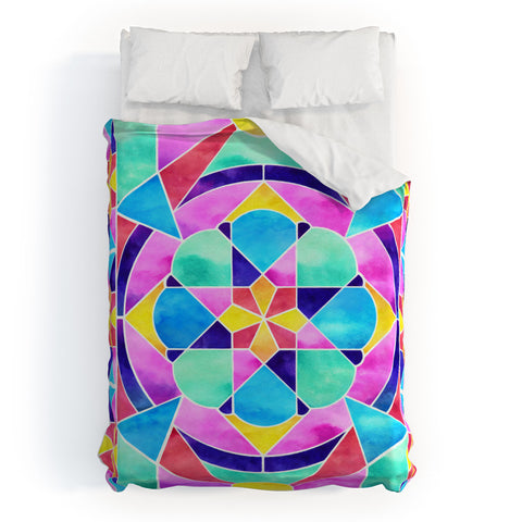 Jacqueline Maldonado Watercolor Geometric 1 Duvet Cover