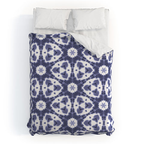 Jacqueline Maldonado Watercolor Shibori Slate Duvet Cover