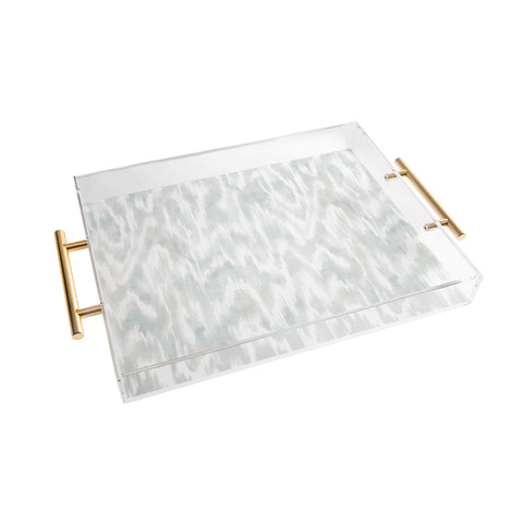 Jacqueline Maldonado Watercolor Wood Grain Acrylic Tray