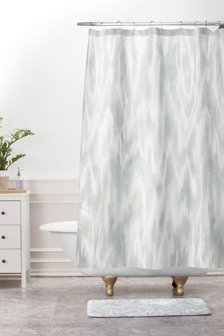 Jacqueline Maldonado Watercolor Wood Grain Shower Curtain And Mat