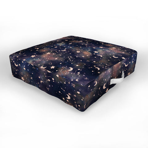 Jacqueline Maldonado Zodiac Rose Gold Outdoor Floor Cushion
