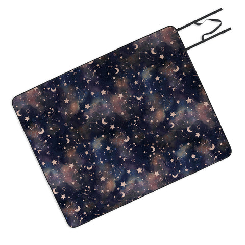 Jacqueline Maldonado Zodiac Rose Gold Picnic Blanket