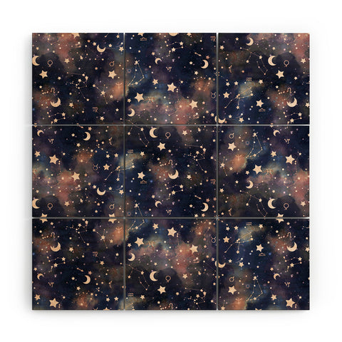 Jacqueline Maldonado Zodiac Rose Gold Wood Wall Mural