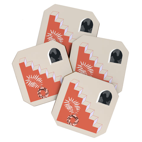 Jae Polgar Stairway To Coaster Set