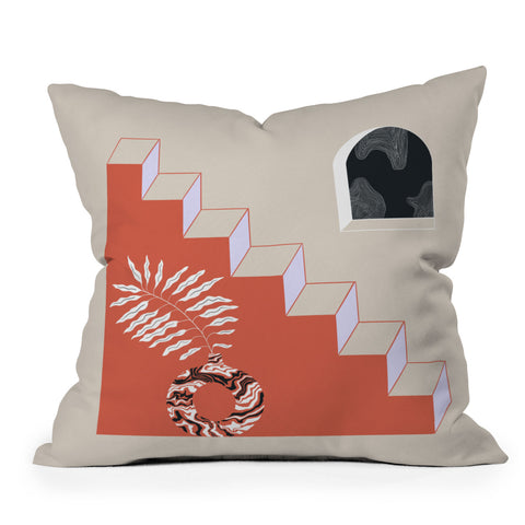 Jae Polgar Stairway To Outdoor Throw Pillow