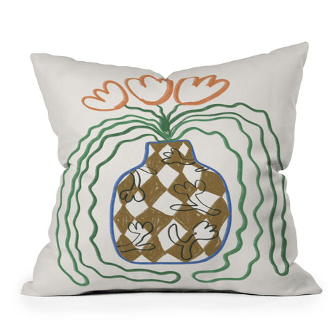 Jae Polgar Tiny Bunch Outdoor Throw Pillow