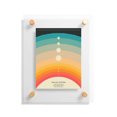 Jazzberry Blue THE SOLAR SYSTEM Floating Acrylic Print