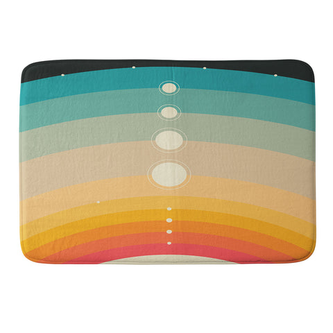 Jazzberry Blue THE SOLAR SYSTEM Memory Foam Bath Mat
