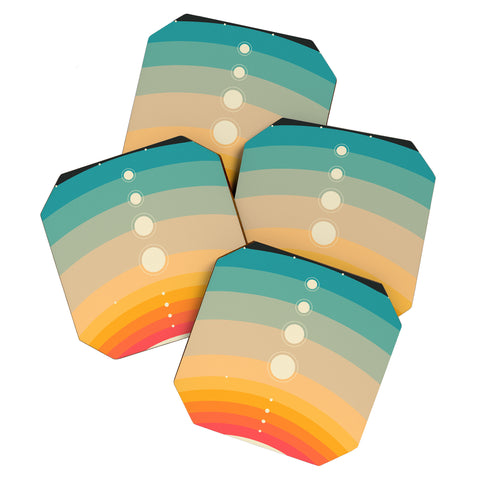 Jazzberry Blue THE SOLAR SYSTEM Coaster Set