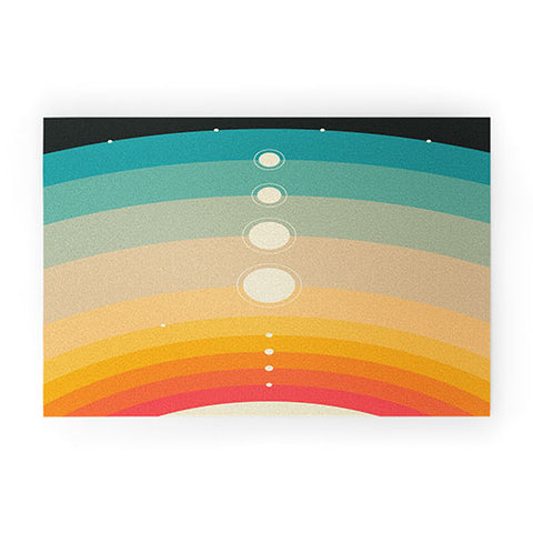 Jazzberry Blue THE SOLAR SYSTEM Welcome Mat