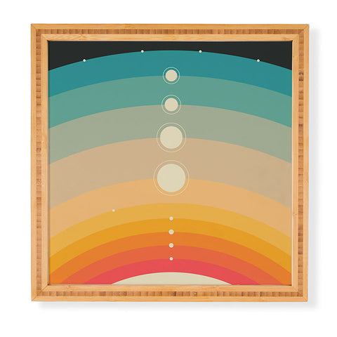 Jazzberry Blue THE SOLAR SYSTEM Framed Wall Art