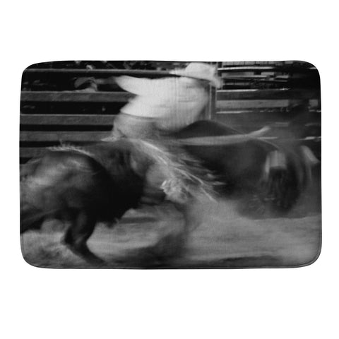 jeanne-oconnor Bull Riding Memory Foam Bath Mat